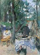 Lovis Corinth Kegelbahn oil on canvas